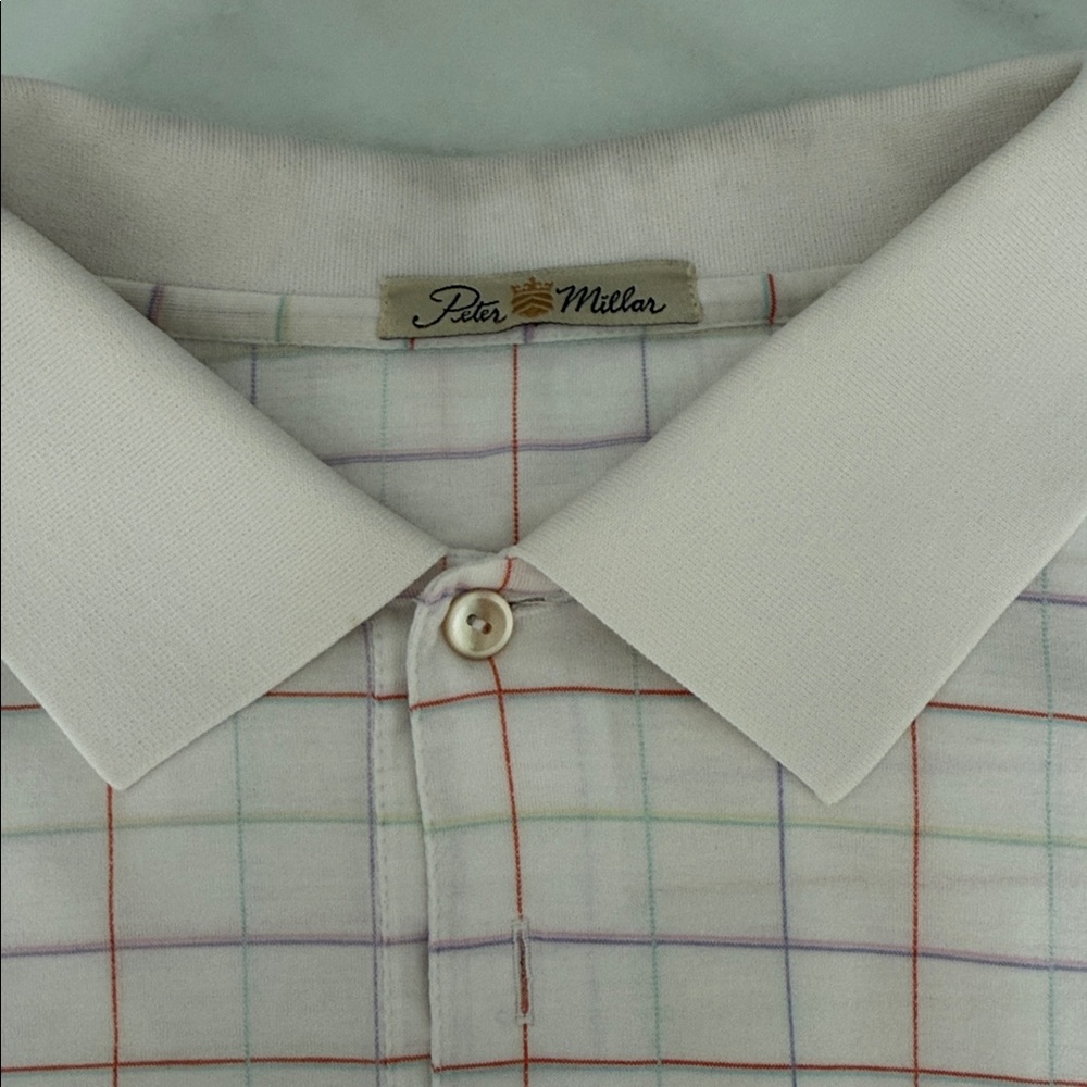 Peter Millar Men's Multicolor Grid Shirt